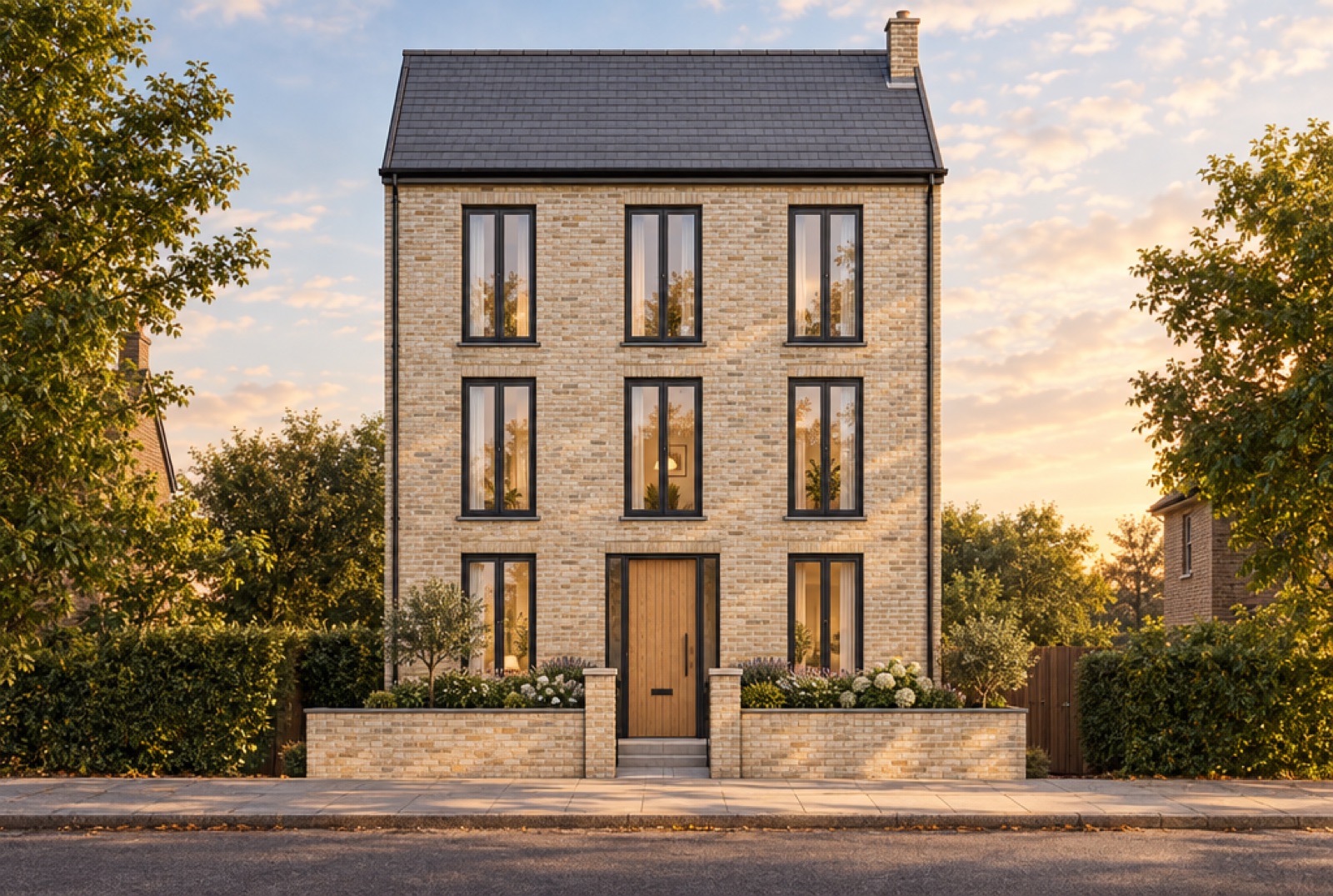 The same house as a photo-real image